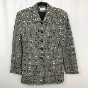 Doncaster Vintage Textured Plaid Blazer Jacket 8